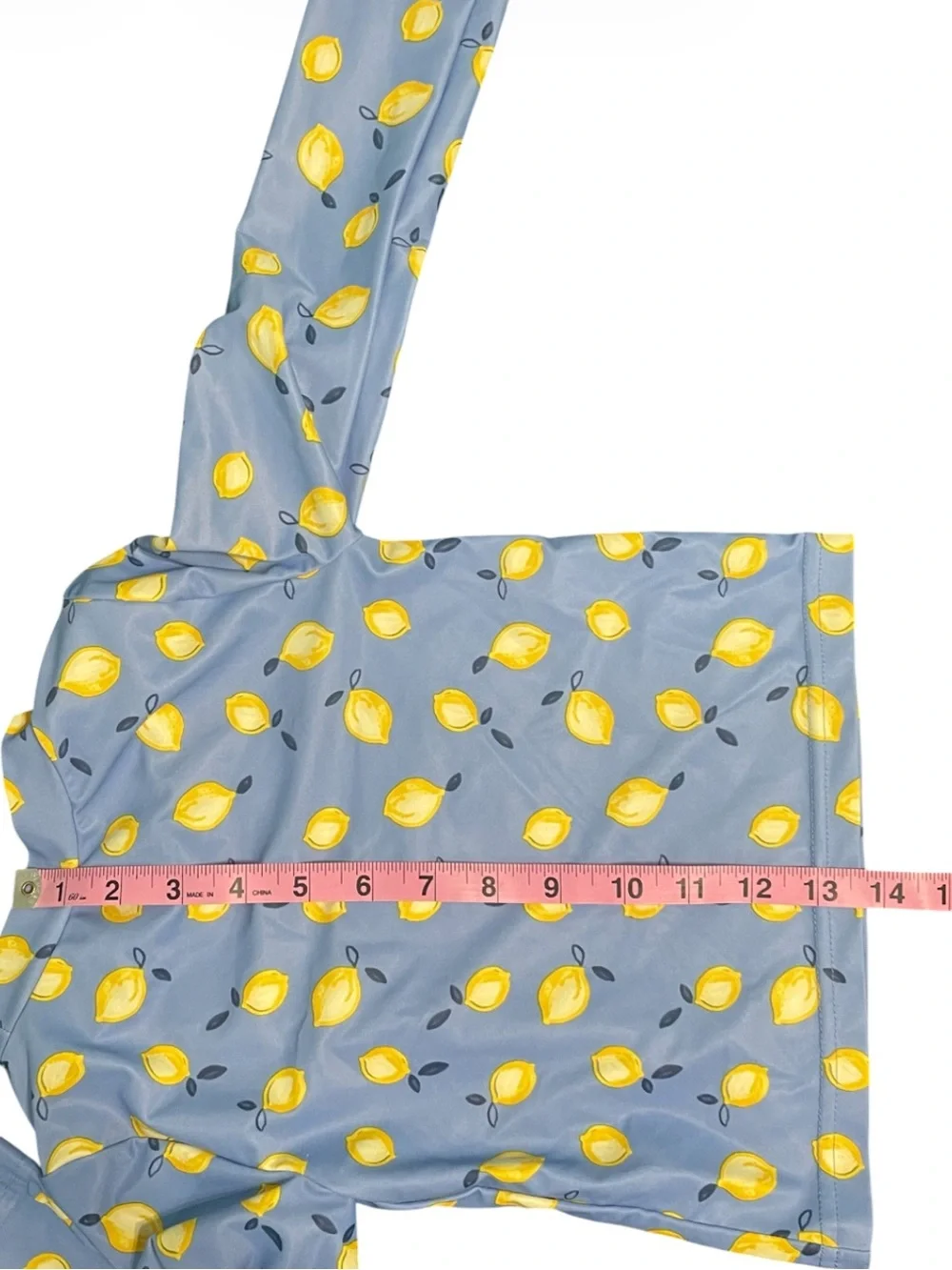 Carter's Blue Lemon Print Rashguard Two-Piece Swim Set